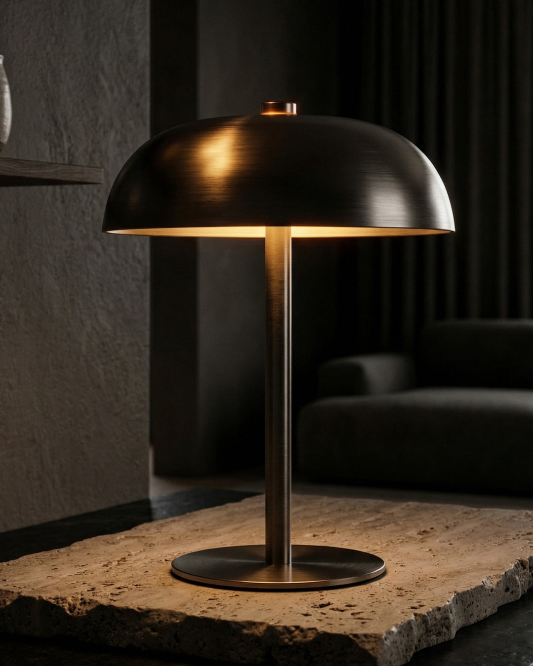 LUMEA Gold Şarjlı Dokunmatik LED Masa Lambası - Kablosuz Dekoratif Abajur