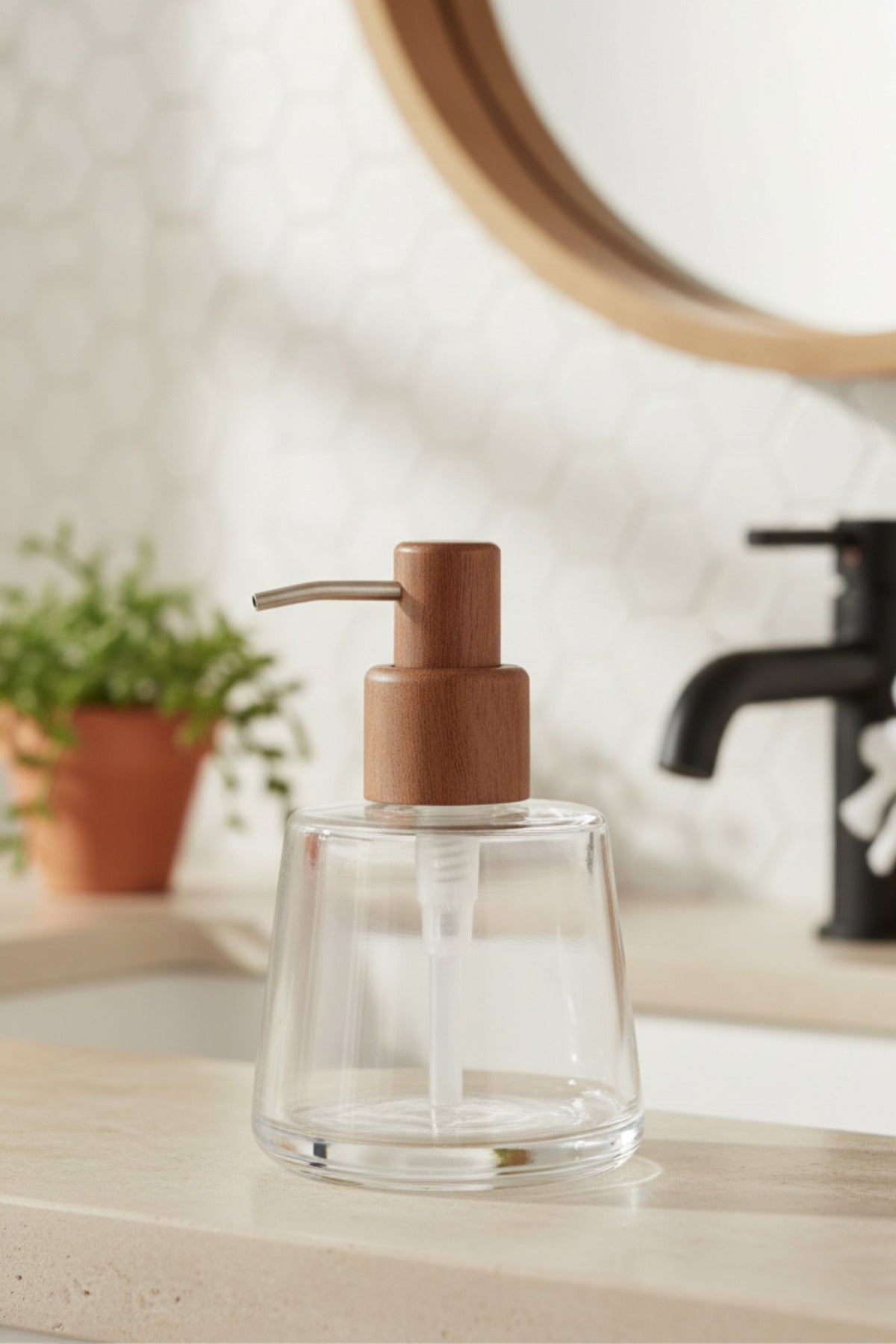 Akasya Kapaklı Boho Banyo Sabunluk