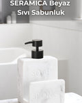 Seramica Seramik Sıvı Sabunluk — Beyaz