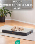 Buddy Ortopedik Kedi ve Köpek Yatağı — Krem