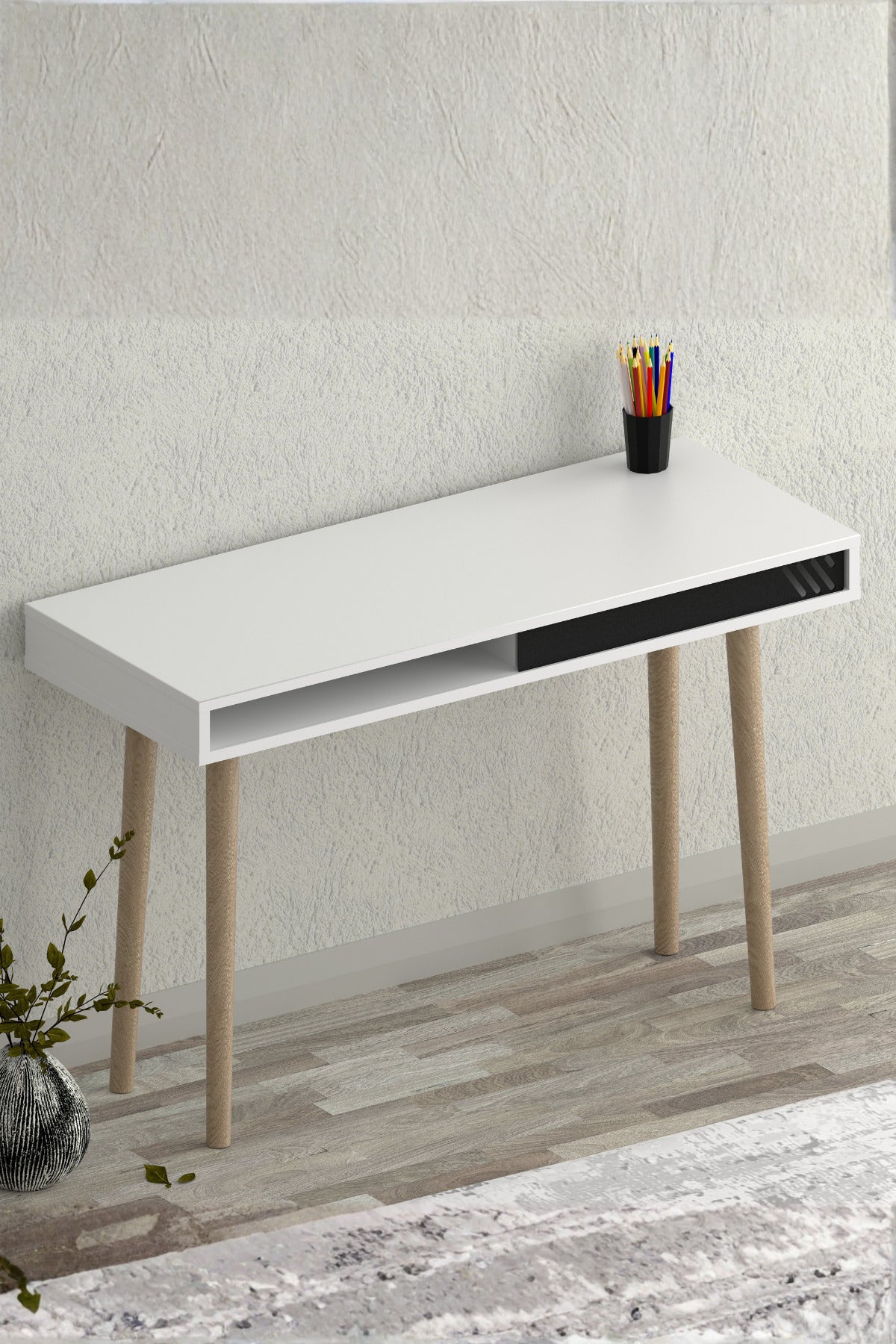 ROMİ Çalışma Masası Beyaz 114 x 74 x 45 cm