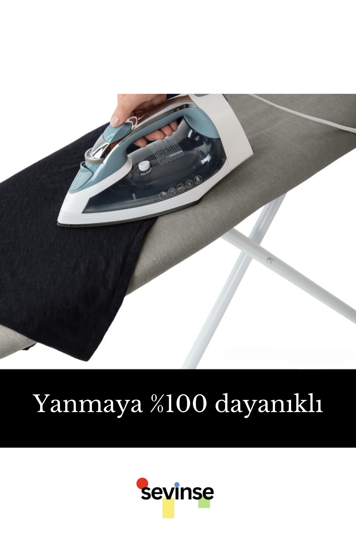 %100 Pamuk, Keçeli Ütü Masası Kılıfı Örtüsü Bezi