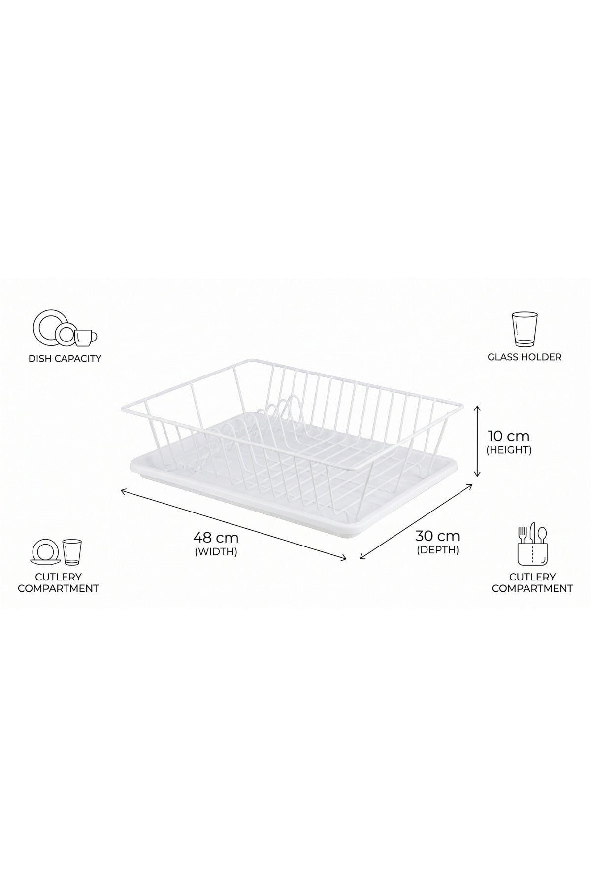 GERMATEX Metal Bulaşıklık Kurutmalık