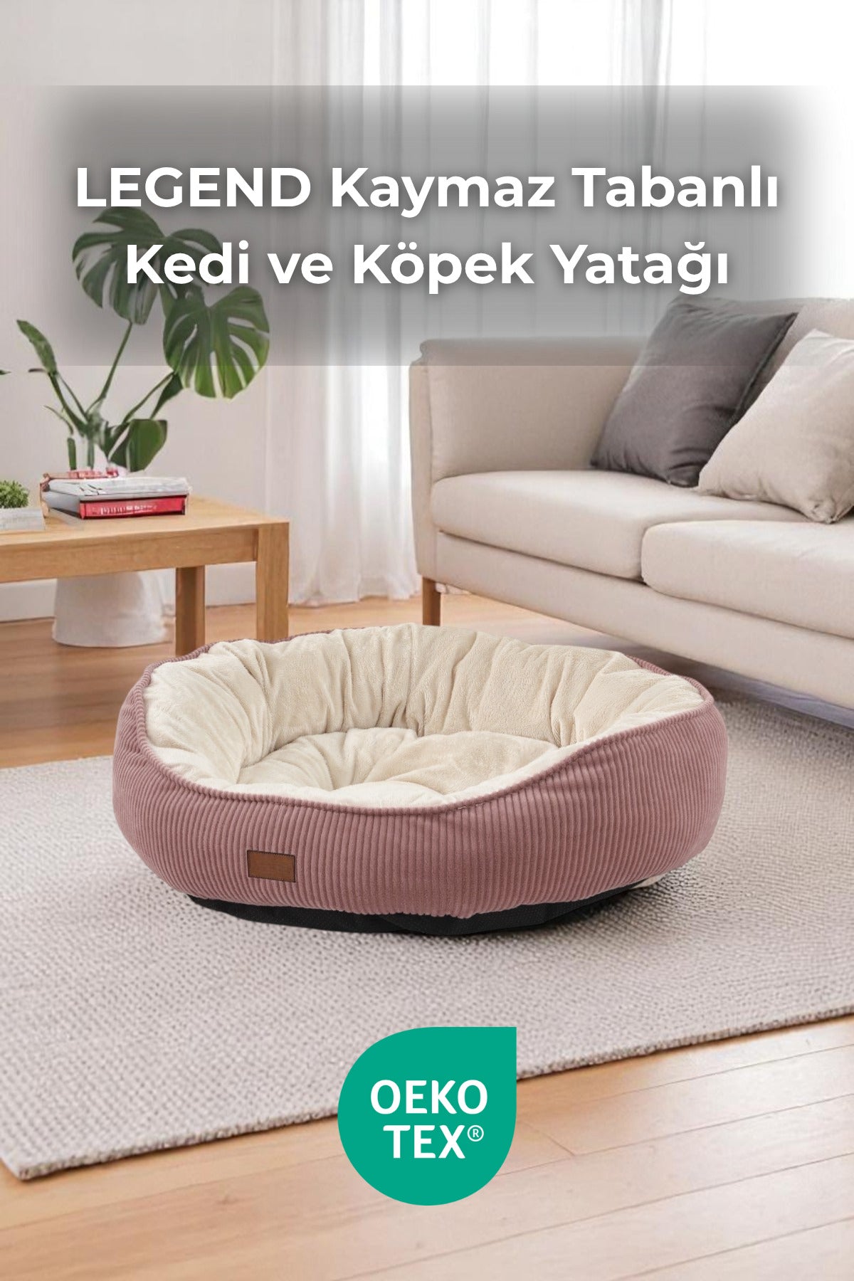 Legend Pudra Kedi ve Köpek Yatağı, Kaymaz Tabanlı