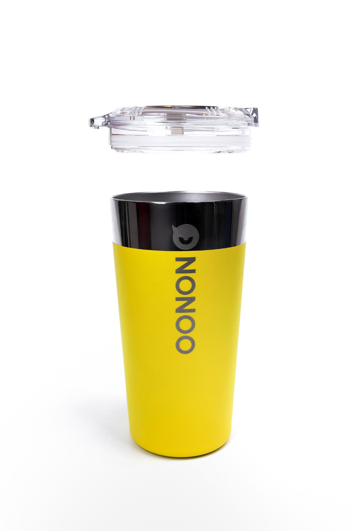Nonoo Paslanmaz 316 Çelik Vakumlu 580mL Termos, Termos Bardak, Transit Mug Sarı
