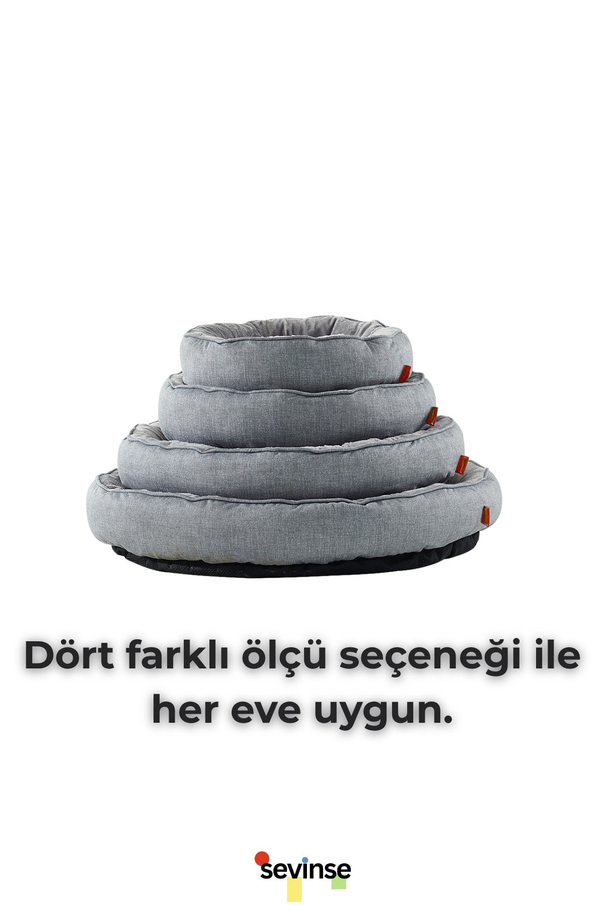 COZY Kedi ve Köpek Yatağı Bej, Yumuşak Kedi Köpek Yatağı