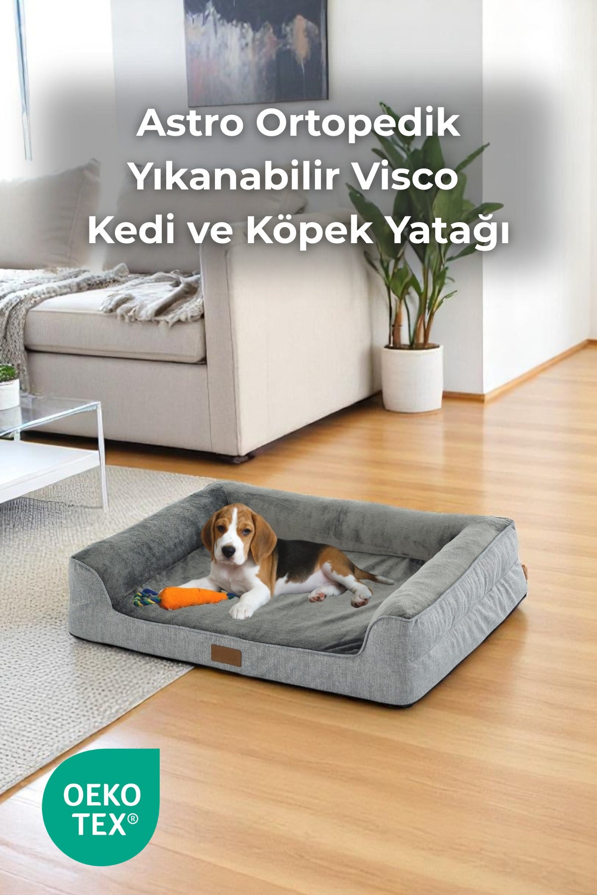 Astro Ortopedik Yıkanabilir Visco Kedi ve Köpek Yatağı, Destekleyici Yatak