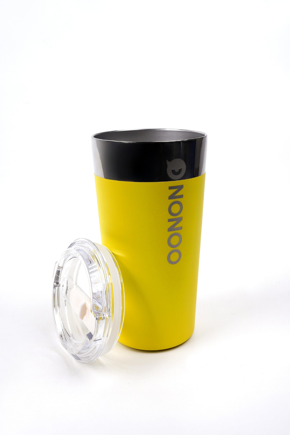 Nonoo Paslanmaz 316 Çelik Vakumlu 580mL Termos, Termos Bardak, Transit Mug Sarı