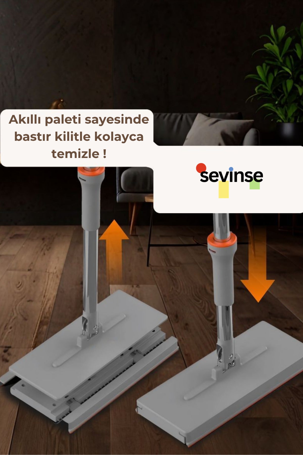 Akıllı Mop Paleti Otomatik Temizlik Seti - 5 Adet Bez
