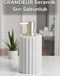 Grandeur Seramik Sıvı Sabunluk — Ekru