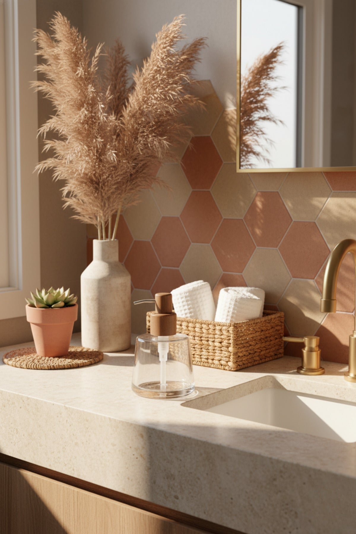 Akasya Kapaklı Boho Banyo Sabunluk