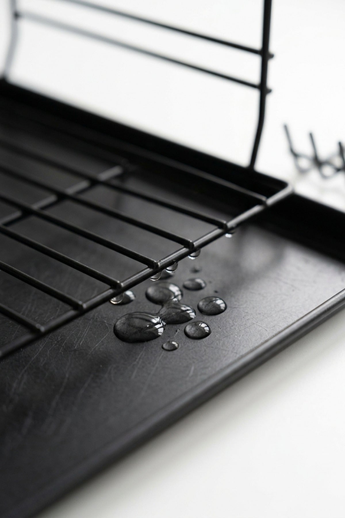 Drainix Metal İki Katlı Bulaşıklık Siyah