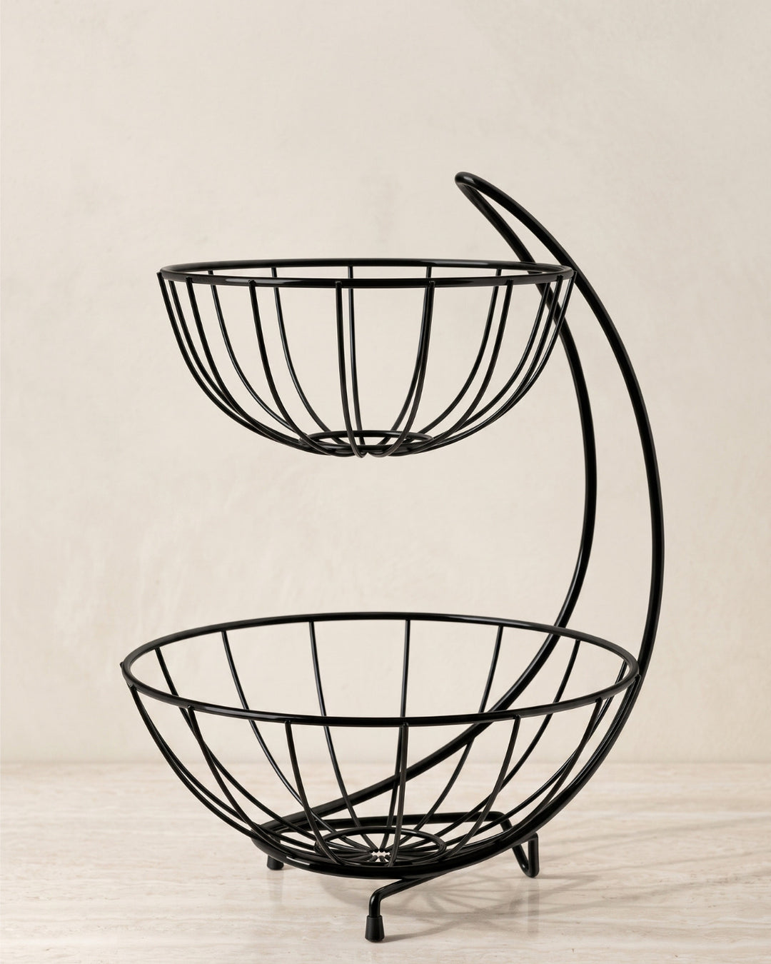 Nivora İki Katlı Metal Meyvelik — 32 × 42 cm
