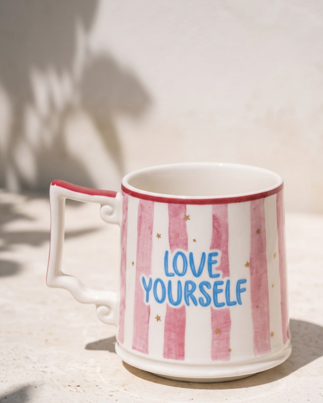 FELİSA Love Yourself porselen kupa — yakın plan