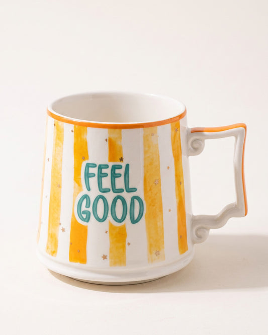FELİSA Feel Good porselen kupa — ana ürün, beyaz fon
